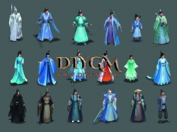 武俠風格18個-傳奇NPC素材古風武俠PNG圖片下載「高清」